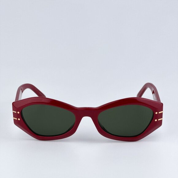 Dior DIORSIGNATURE B1U 35C0 BRAND NEW Sunglasses Shiny Red Green Women Butterfly main image 6